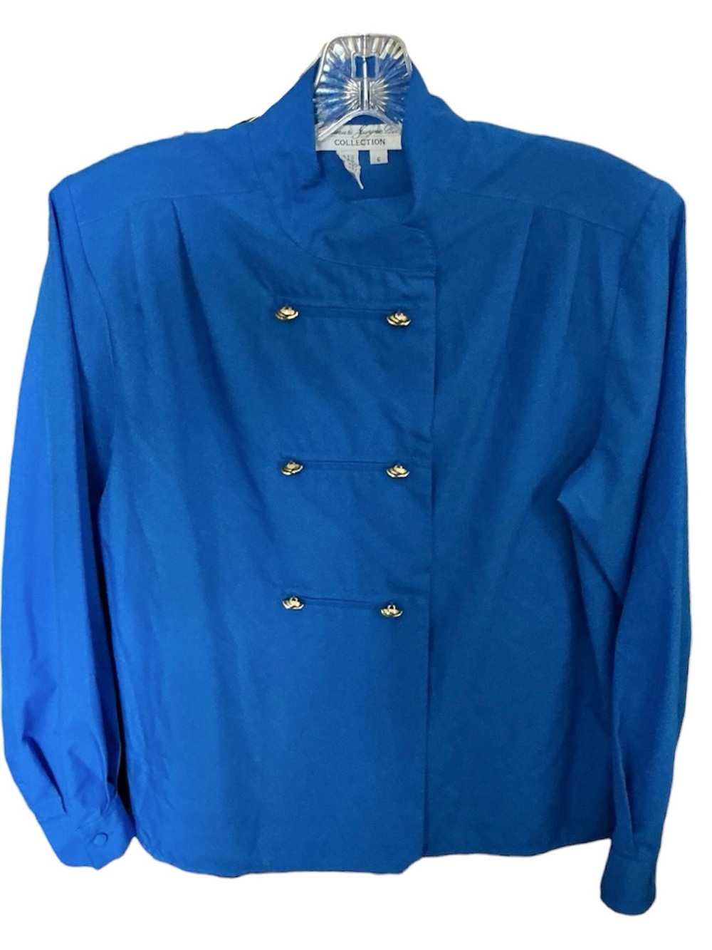 Laura and Jayne PETITES Vintage Double Breasted Button Blouse Sz 6P